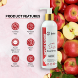 Apple Cider Shampoo For Dry and Frizzy Hair 250 ml