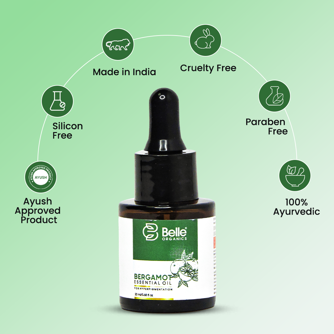 Belle Organics Bergamot Essential Oil (30 ml) – 100% Pure & Natural