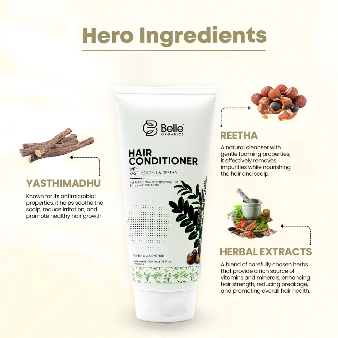 Hair Conditioner with Yasthimadhu & Reetha
