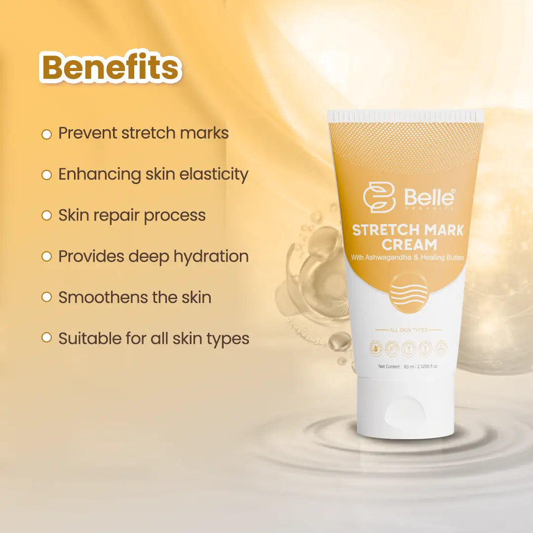Stretch Mark Cream (60 ml) – Reduce Stretch Marks Naturally