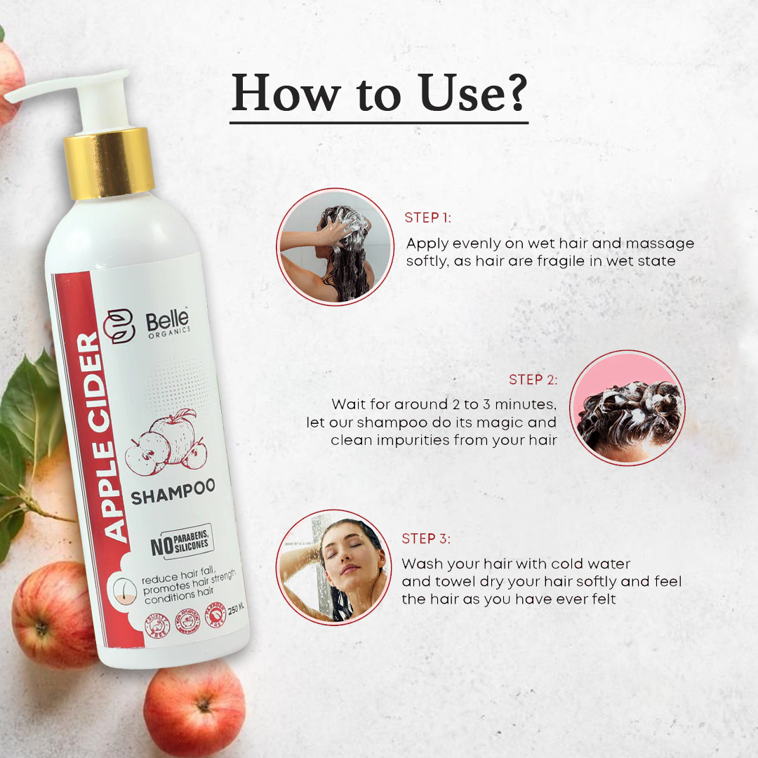 Apple Cider Shampoo and Conditioner with Yasthimadhu & Reetha