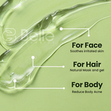 Aloe Vera Gel with Tulsi & Neem for Skin & Hair | Pure Hydrating Gel for Acne, Dry Skin, Sunburn & Scalp Care 100g