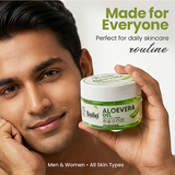 Aloe Vera Gel with Tulsi & Neem for Skin & Hair | Pure Hydrating Gel for Acne, Dry Skin, Sunburn & Scalp Care 100g