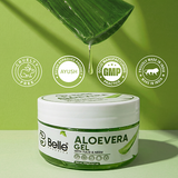 Aloe Vera Gel with Tulsi & Neem for Skin & Hair | Pure Hydrating Gel for Acne, Dry Skin, Sunburn & Scalp Care 100g