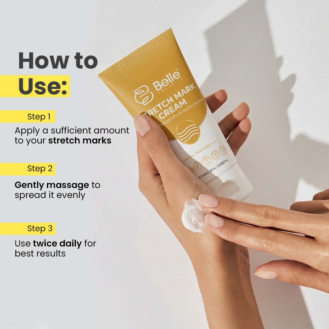 Stretch Mark Cream (60 ml) – Reduce Stretch Marks Naturally