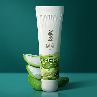 🎁 Aloe Vera Face Wash for Hydrating & Soothing Skin | Belle Organics (100% off)