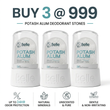 Potash Alum Roll-On – Pack of 3 | 24Hr Natural Freshness | No Chemicals | 6 Months Each