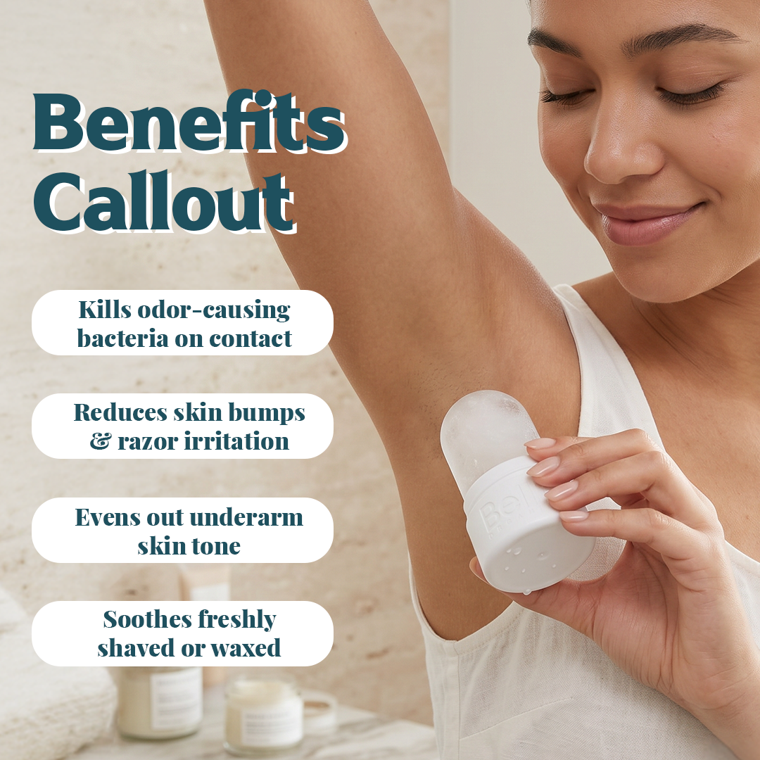 Potash Alum Roll-On | Stay Fresh 24hr Naturally | No Chemicals | Lasts 6 Months