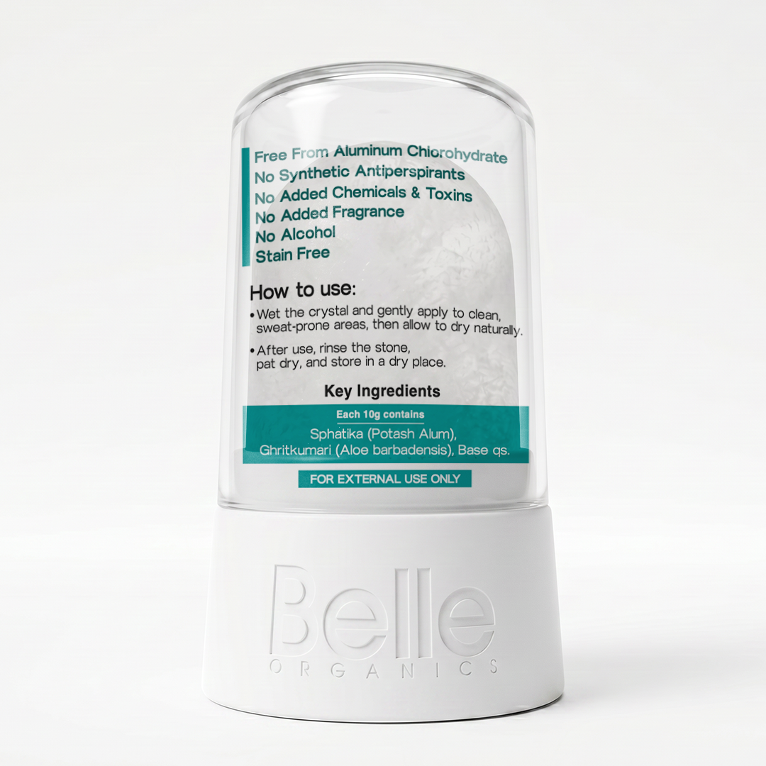 Potash Alum Roll-On | Stay Fresh 24hr Naturally | No Chemicals | Lasts 6 Months