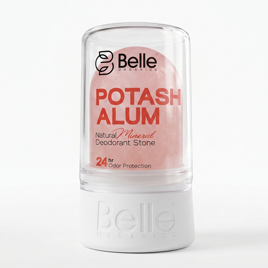 Belle Organics Crystal Guard | Watermelon Potash Alum Deodorant Stone | 24hr Odour Protection