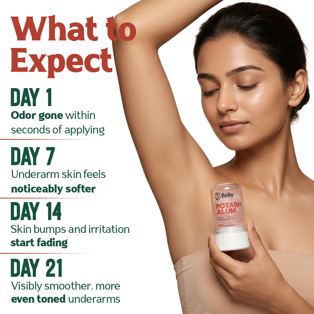 Belle Organics Crystal Guard | Watermelon Potash Alum Deodorant Stone | 24hr Odour Protection