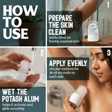 Belle Organics Crystal Guard | Natural Potash Alum Deodorant Stone | 24hr Odour Protection