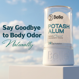 Belle Organics Crystal Guard | Natural Potash Alum Deodorant Stone | 24hr Odour Protection