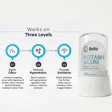 Belle Organics Crystal Guard | Natural Potash Alum Deodorant Stone | 24hr Odour Protection